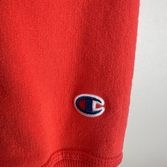 Champion Red Sweatshirt Bold Logo Athletic Wear - Picture 2 of 5